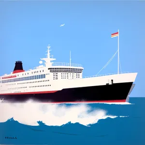 Luxury Cruise Ship at a Seaside Port
