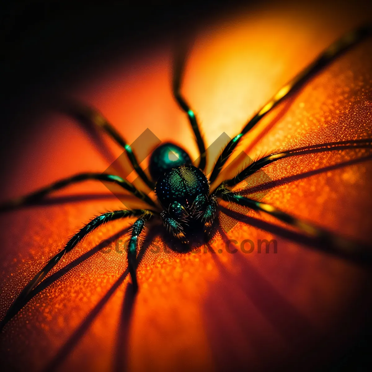 Picture of Black Widow: Deadly Arachnid in Spider Web