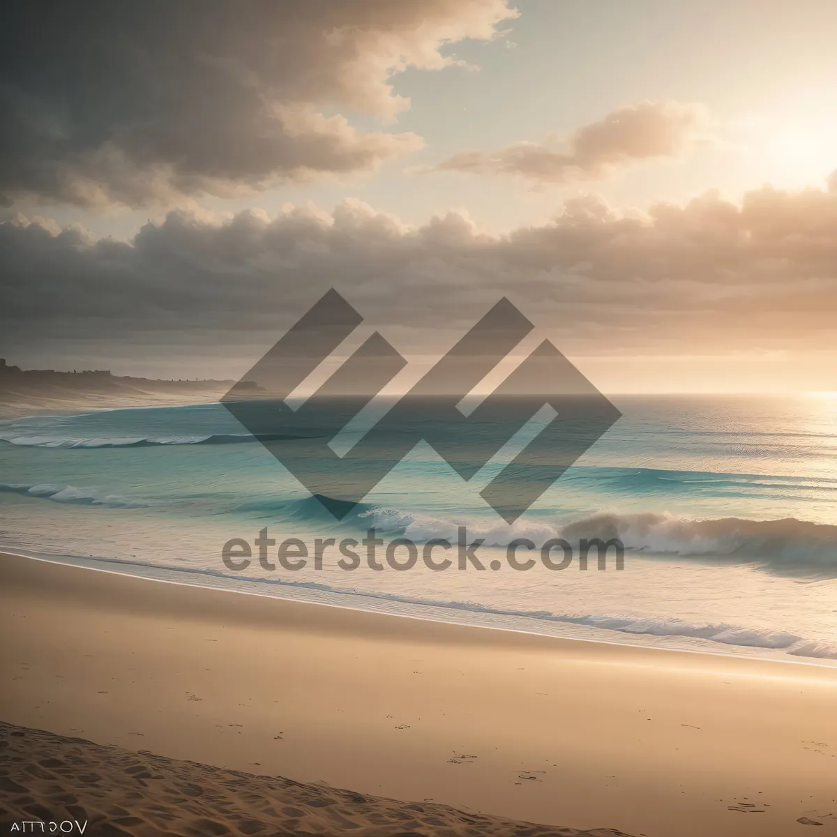 Picture of Tropical Paradise: Turquoise Waters and Sandy Shoreline