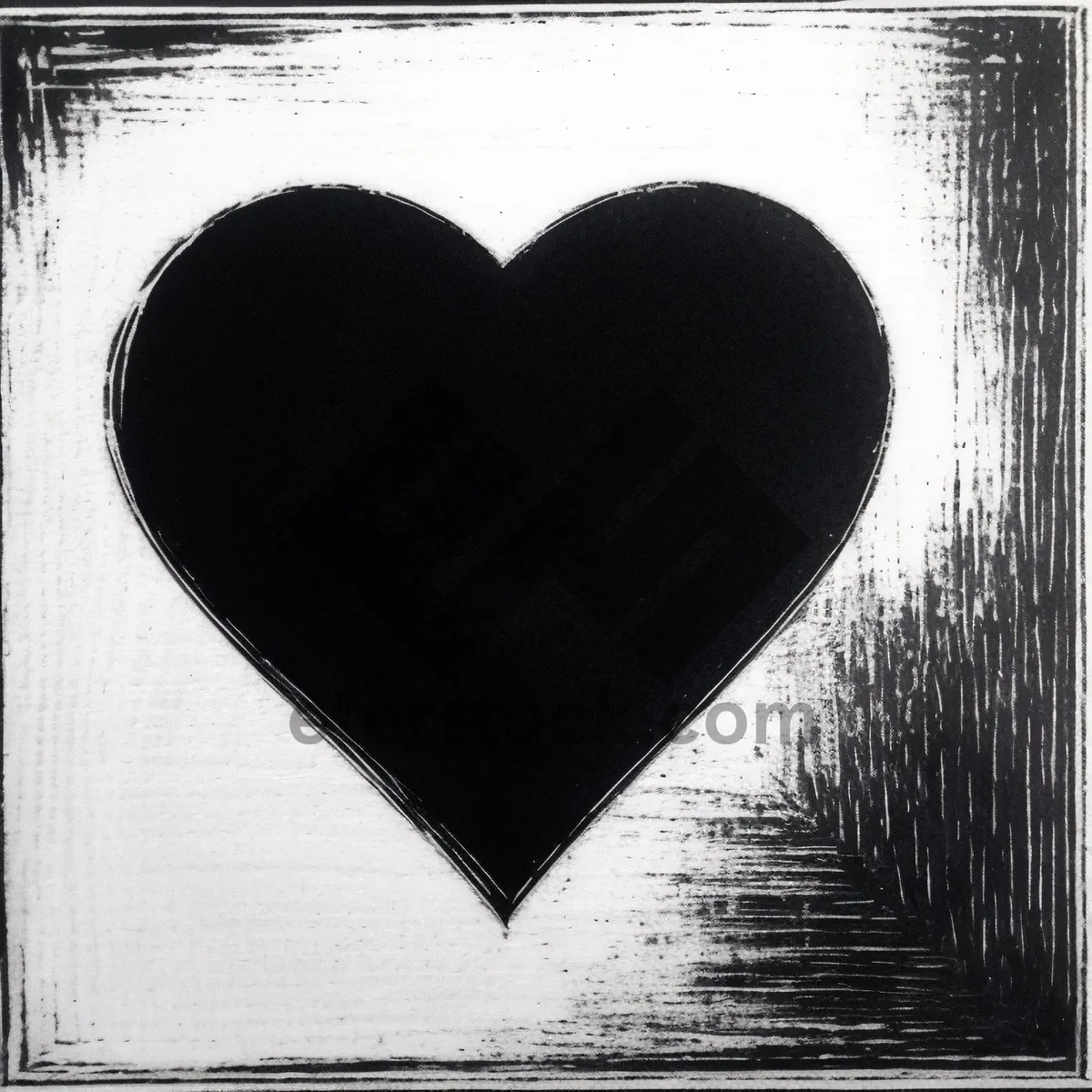Picture of Heart Stencil Love: A Creative Expression of Affection