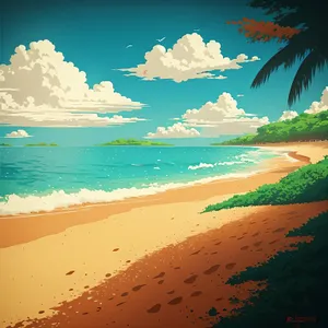 Turquoise Waters at Tropical Paradise Beach
