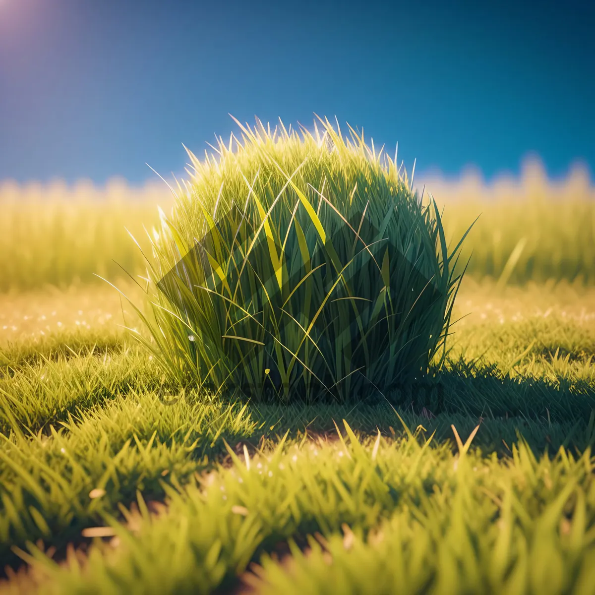 Picture of Vibrant Wheat Field in the Countryside