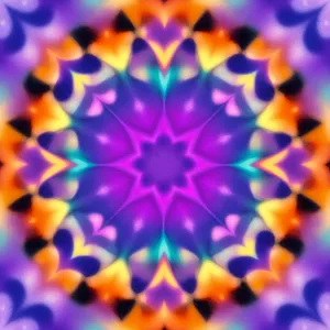 Abstract Fractal Kaleidoscope: Vibrant Geometric Glow