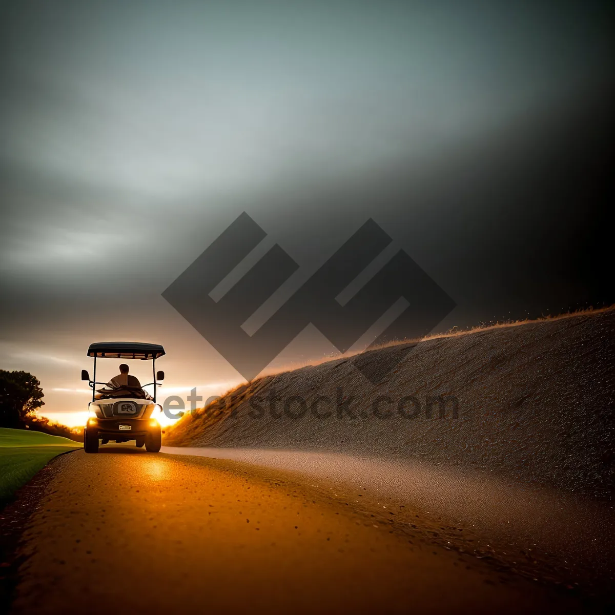 Picture of Serene Countryside Horizon on a Sunny Summer Day