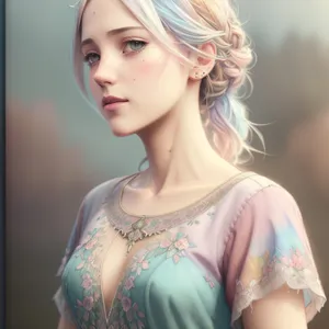 Sensual Blonde Beauty in Fashionable Makeup