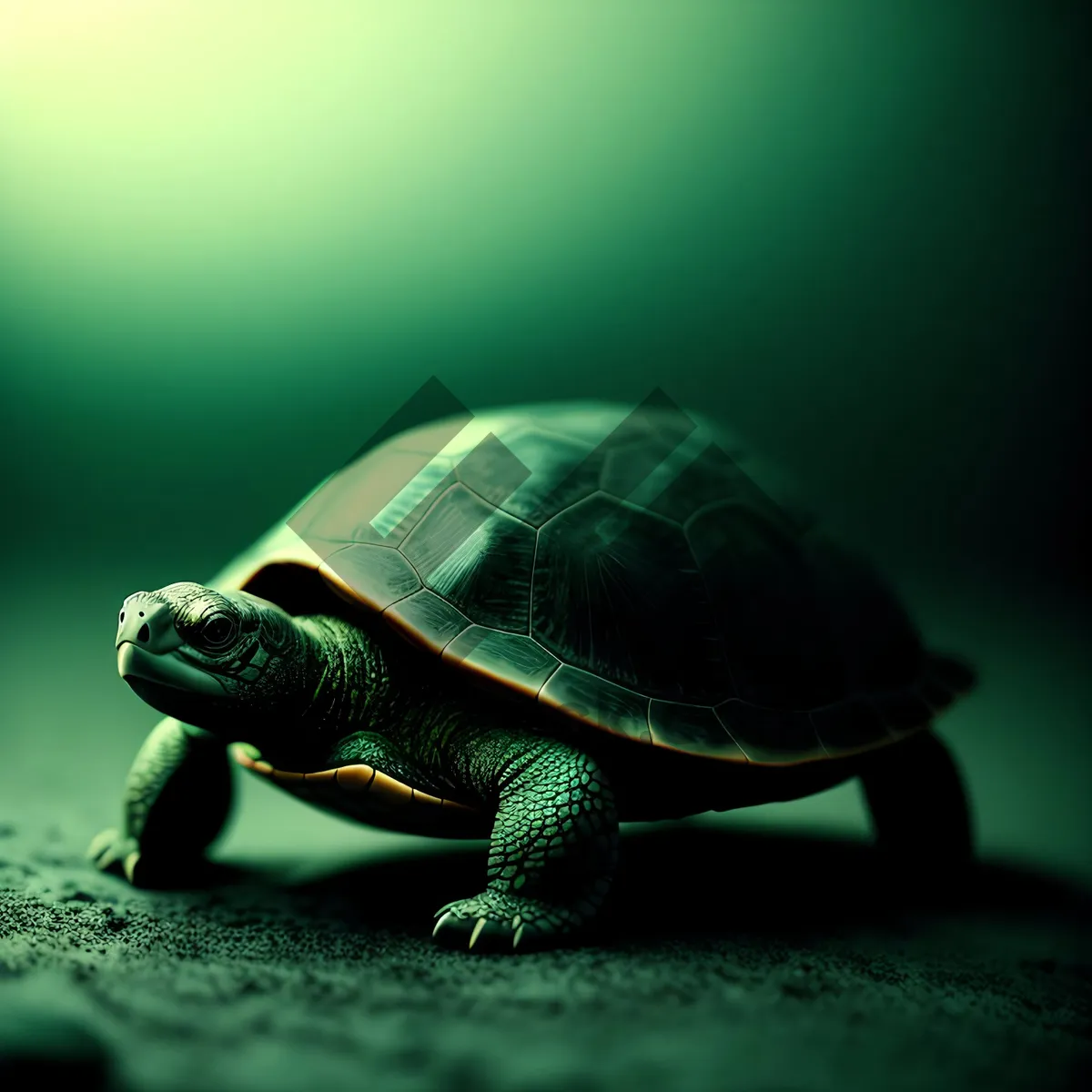 Picture of Slow and Steady Terrapin Turtle: A Cute Creature in Nature's Armor