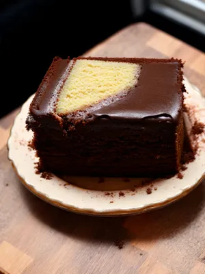 Decadent Chocolate Cake with Creamy Sauce