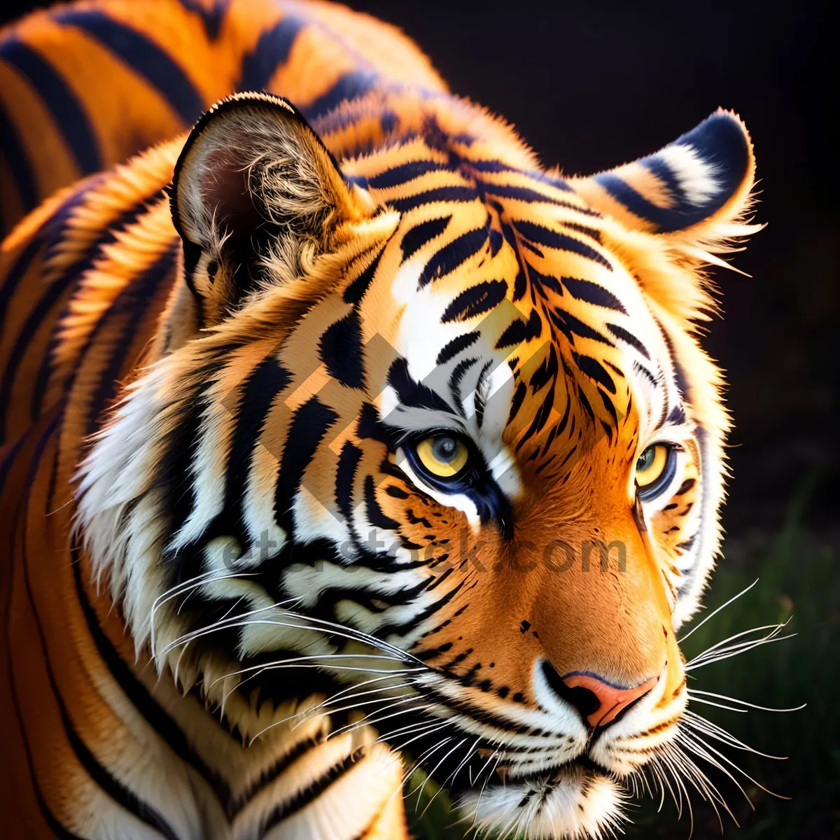 Picture of Wild Tiger Stripes in the Jungle