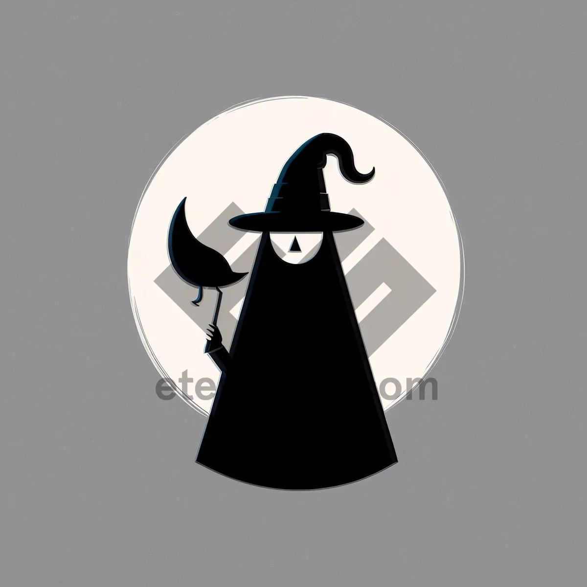 Picture of Black Silhouette Cartoon Art Icon