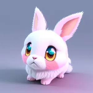 Cute Bunny Piggy Bank with Pink Ears