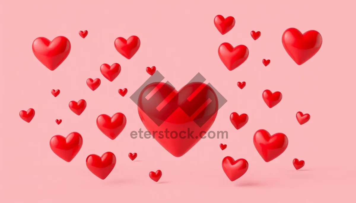 Picture of Valentine's Day Heart Pattern Decoration Card