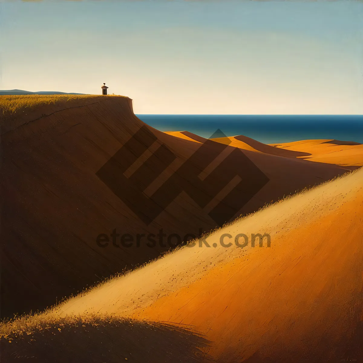 Picture of Sunset over Moroccan Desert Dunes