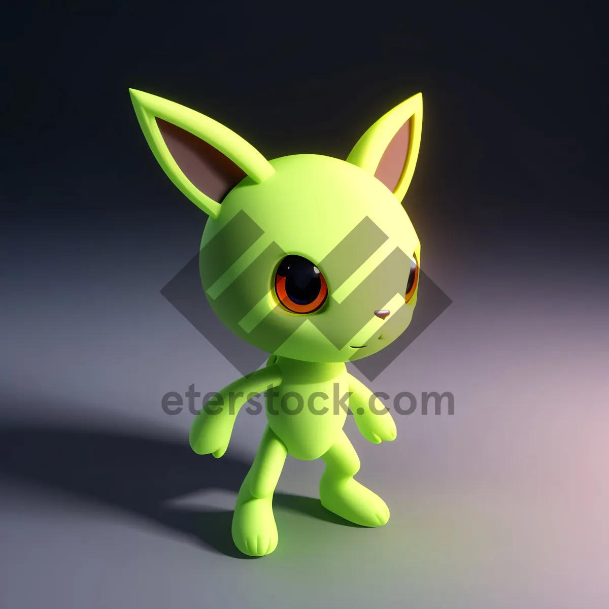 Picture of Cartoon 3D Automaton Character Baby Render