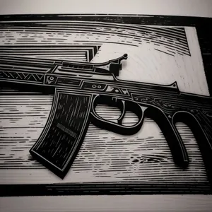 Metallic Arsenal: Gun Pistol Revolver Rifle Weapon