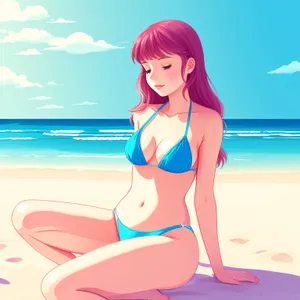 Stylish Smiling Lady with Happy Belly and Fashionable Goggles