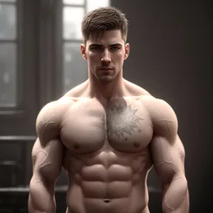 Beast Mode: Chiseled Male Bodybuilding Power