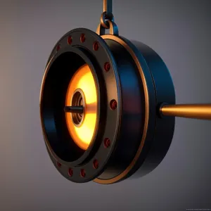Rotating 3D Gyroscope Mechanism Clock