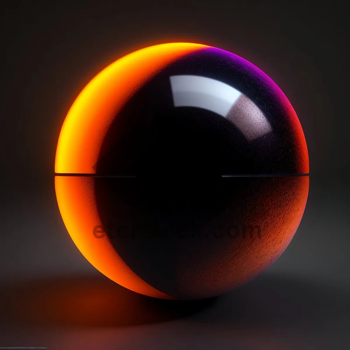 Picture of Bright Orange Glass Button Icon