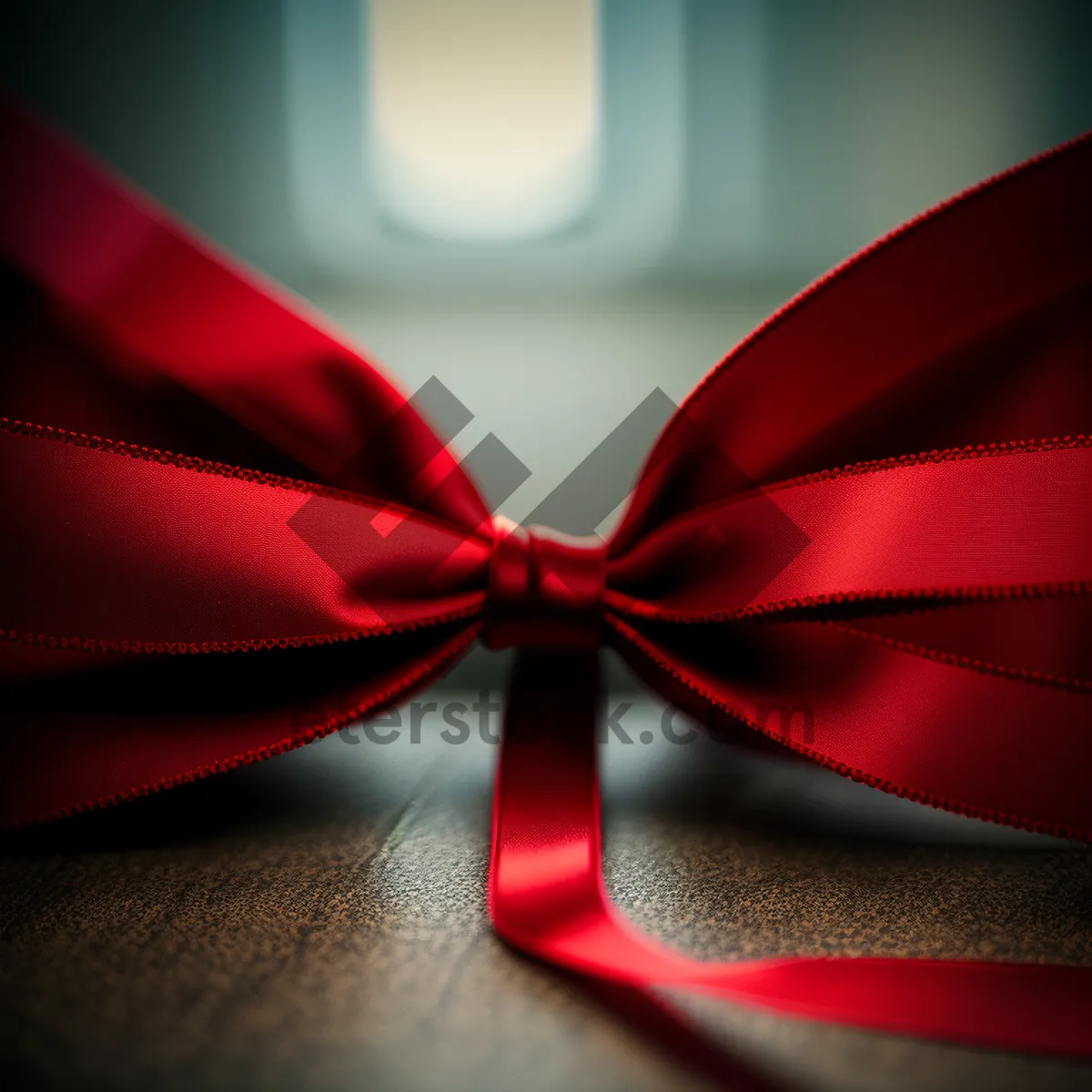Picture of Sparkling Ribbon Bow on Gift Box