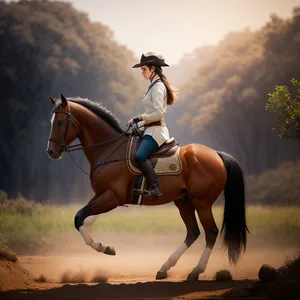 Equestrian Vaulting Horse: Graceful sport on horseback.