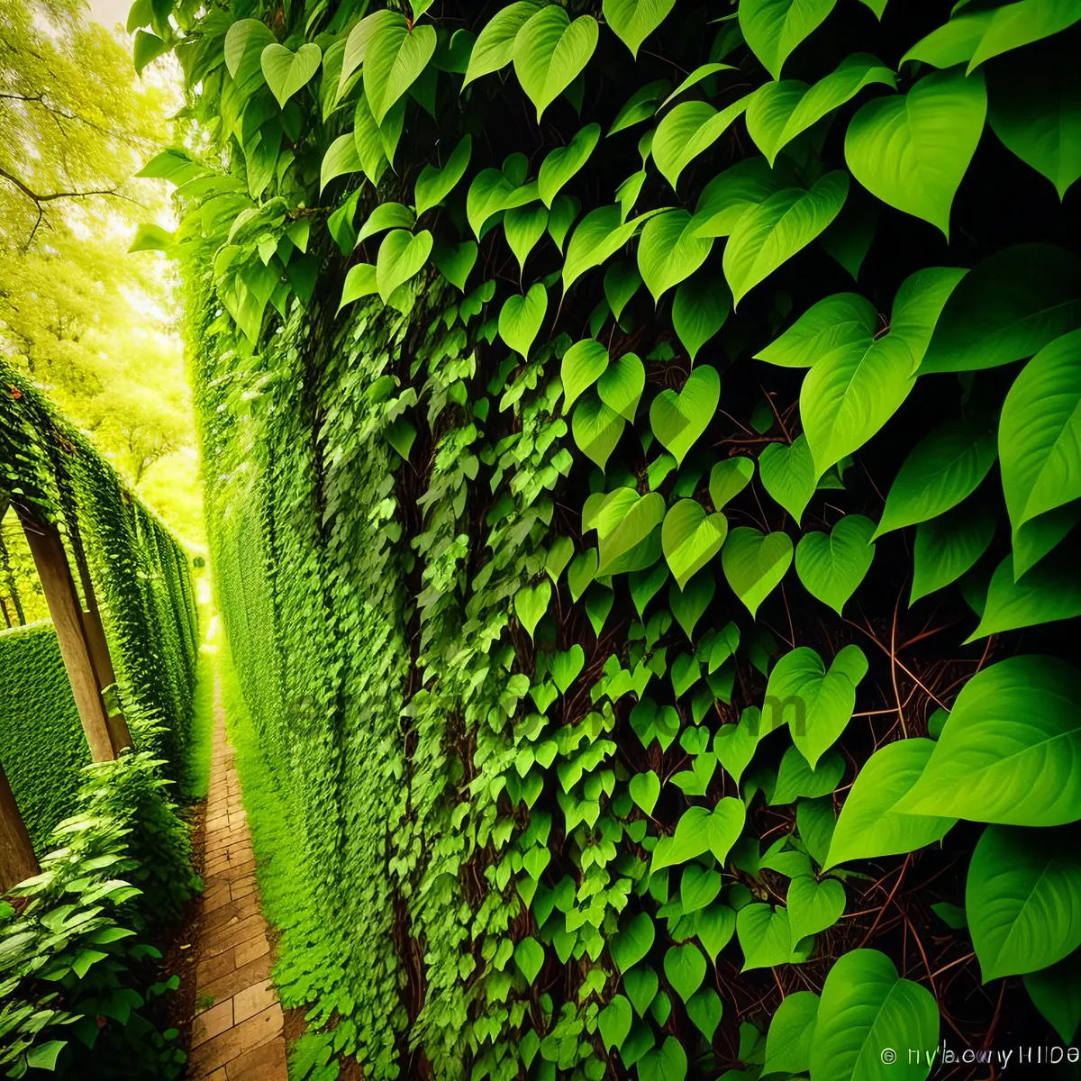 Picture of Lush Green Forest Fern - Vibrant and Serene