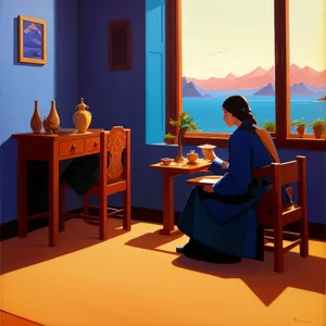 Group of people studying in a classroom