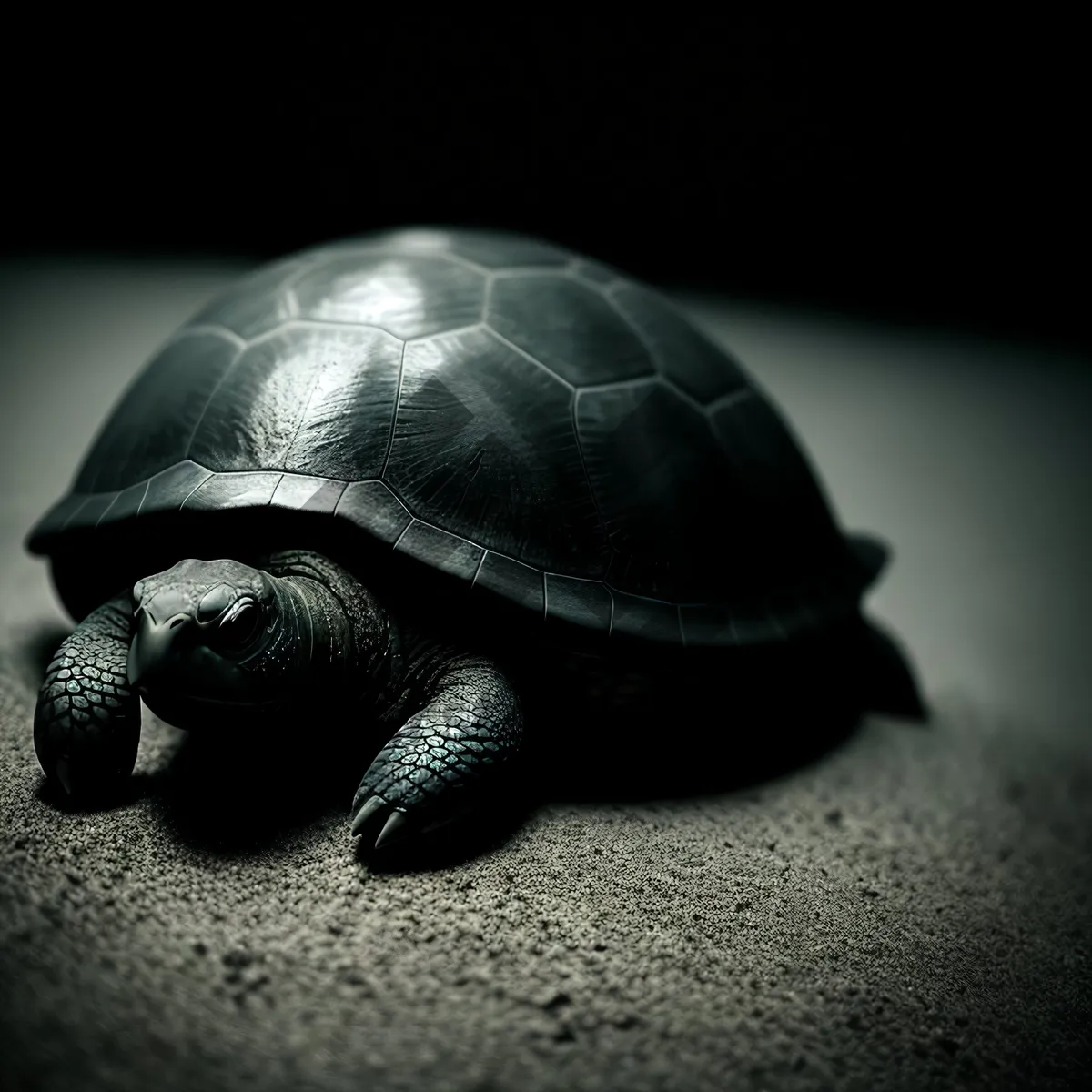 Picture of Slow-moving reptile, the magnificent terrapin