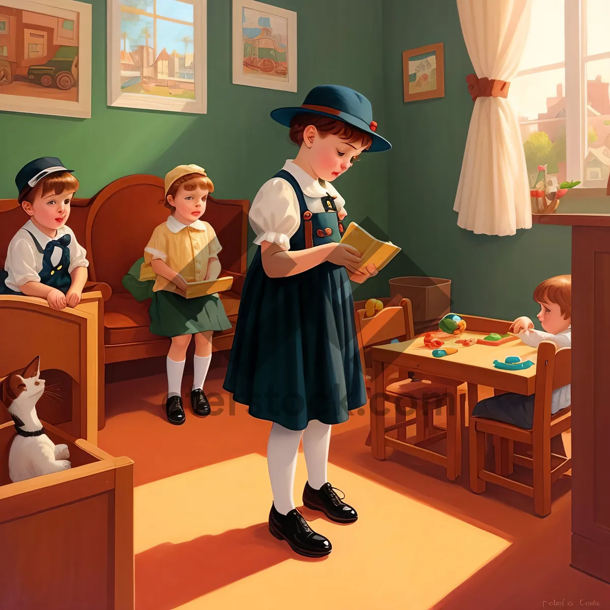 Picture of Professional Male Teacher Educating Business Students.