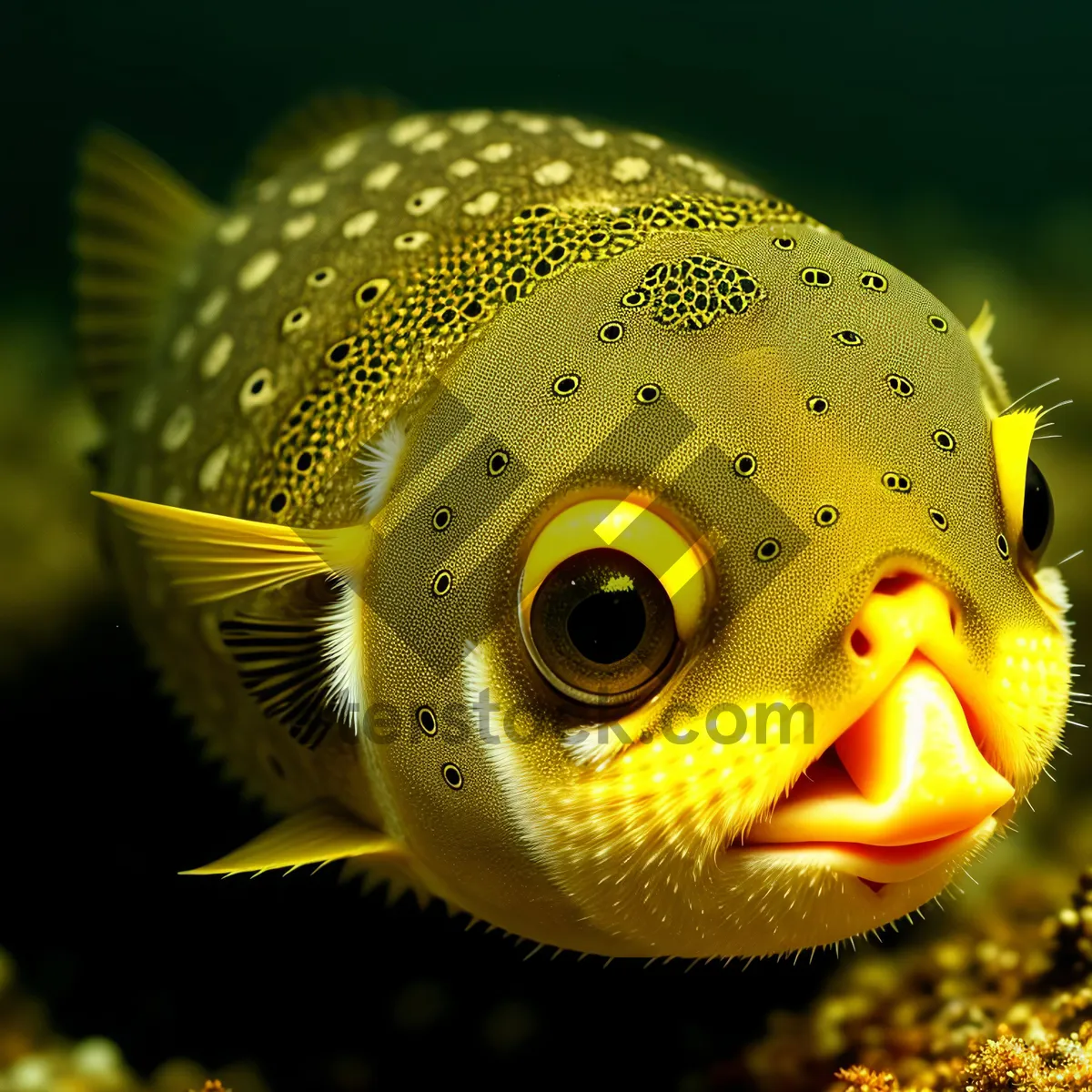 Picture of Colorful Tropical Reef Fish in Underwater Aquarium Tank