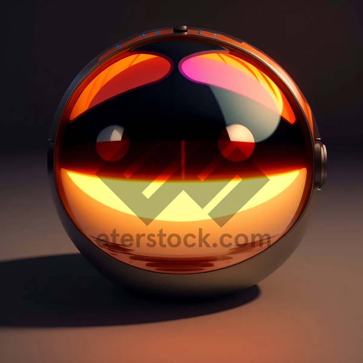 Picture of Glowing Pumpkin Glass Sphere Icon