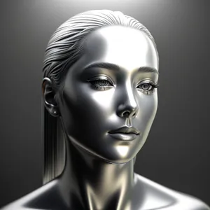 Fashion Mannequin with Sculpted Portrait Bust