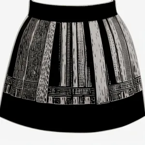 Stylish Embroidered Miniskirt: A Fashionable and Sexy Clothing Garment