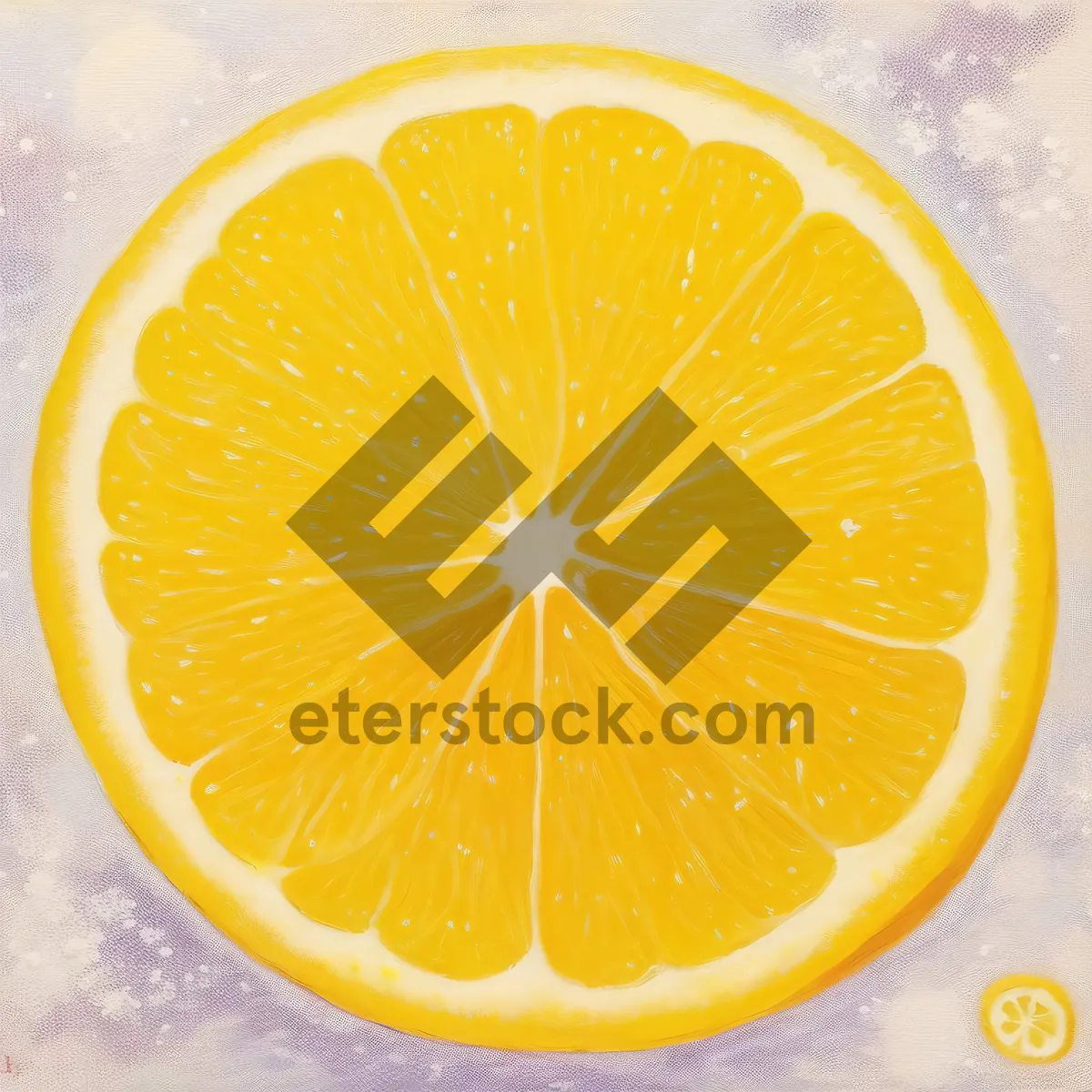 Picture of Fresh Citrus Fruit Slices on White Plate