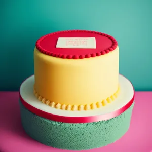 Pink chocolate cupcake with frosting and sprinkles