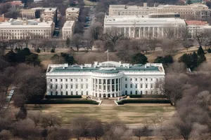 Historic Government Building in Ancient City Skyline