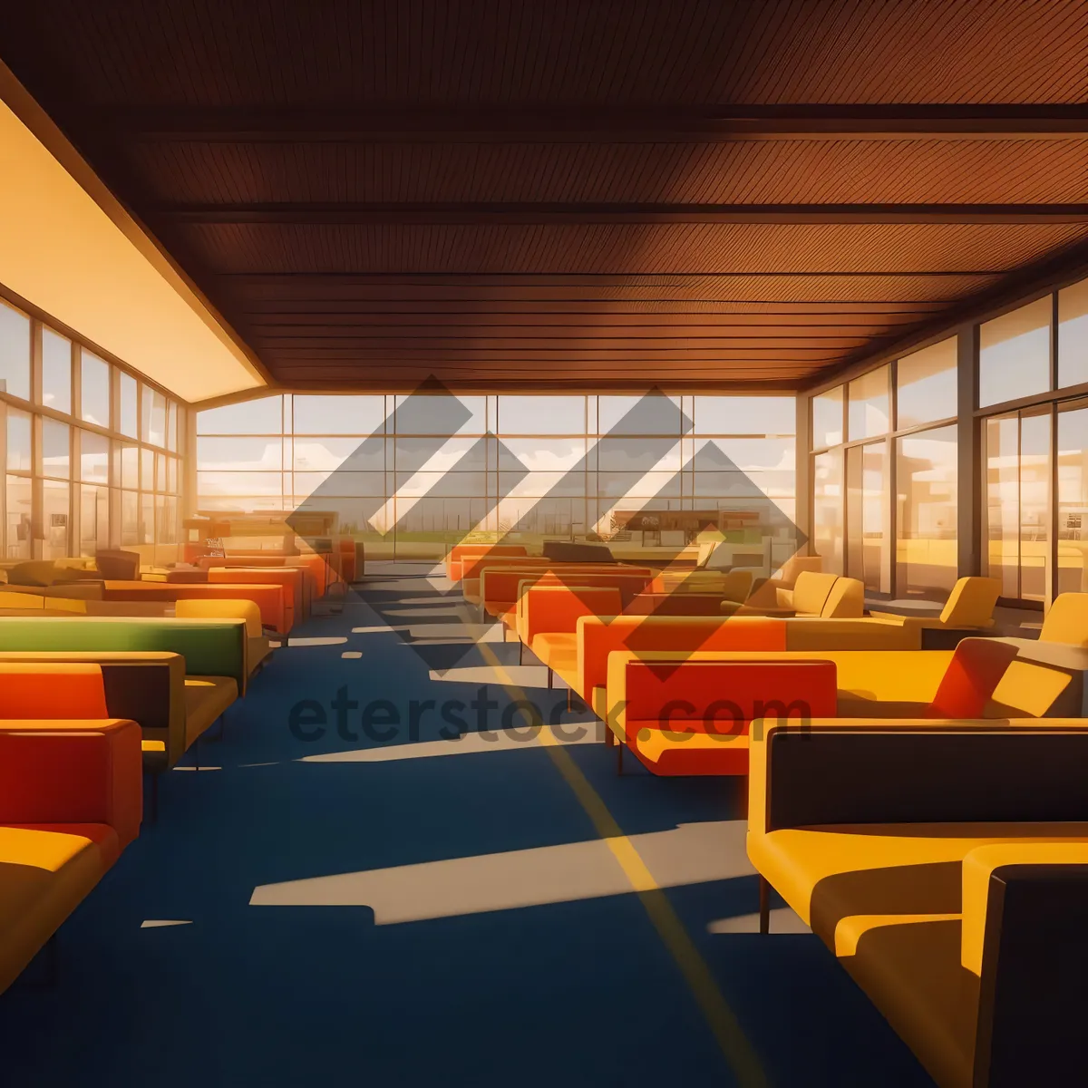 Picture of Modern Interior Hall with Stylish Furniture.