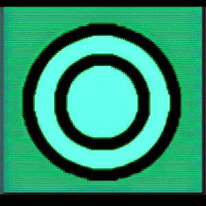 Seal of Restraint: Artful Circle Design with Fastener Symbol