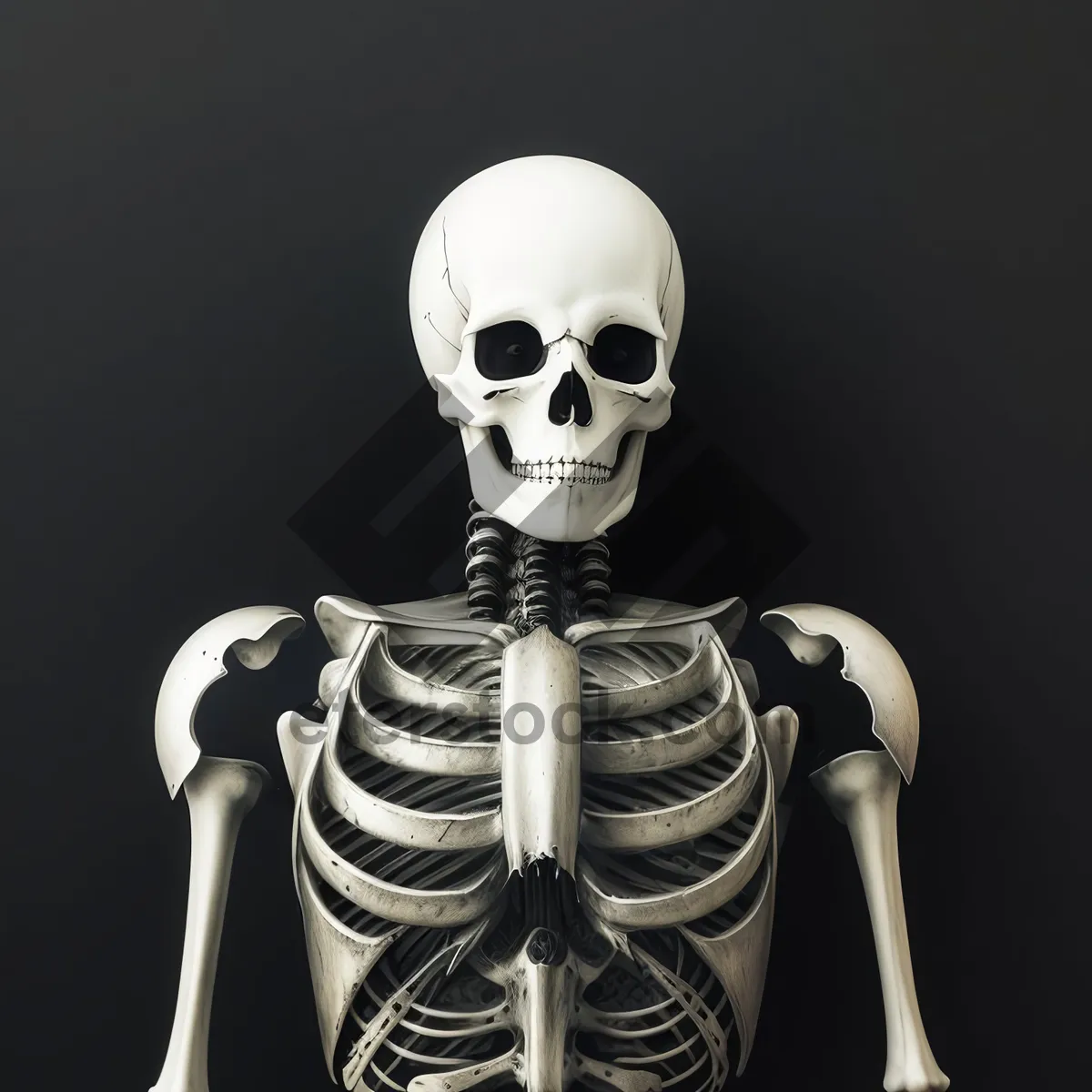 Picture of Scary Skeleton Sculpture: Anatomical Fright in Art
