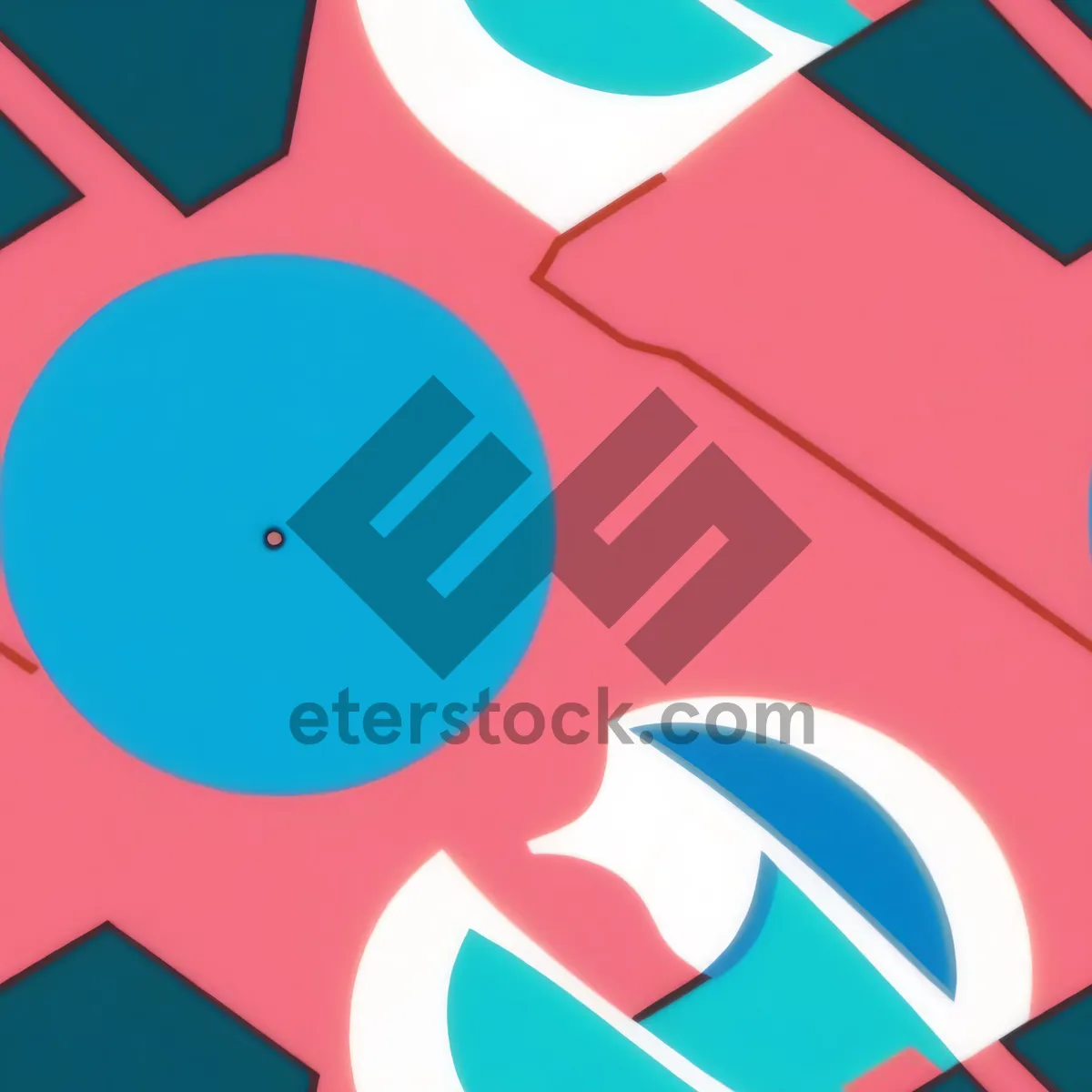 Picture of Colorful Gradient Circle Tile Artwork