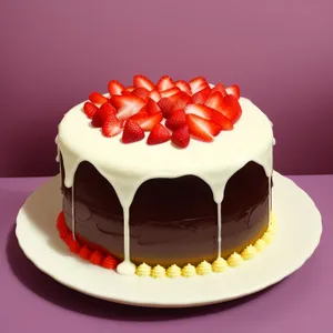 Succulent Strawberry Vanilla Cake with Decadent Chocolate Drizzle