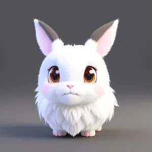 Fluffy Bunny Portrait