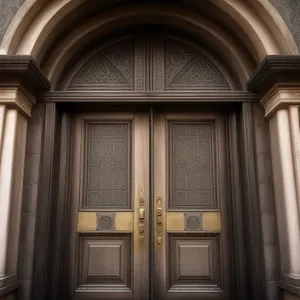 Ancient Cathedral - Stucco Windows and Historic Entrance