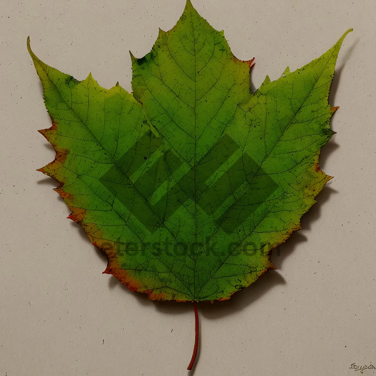 Picture of Vibrant Autumn Maple Leaf Close-up