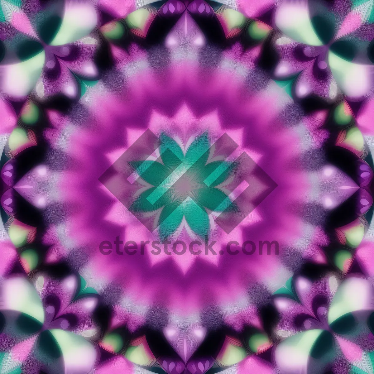 Picture of Lilac Fantasy: Abstract Fractal Kaleidoscope with Colorful Glow