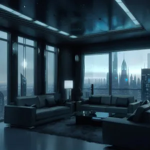 Modern luxury interior design of home theater room