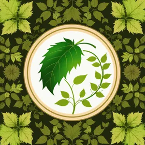 Spring-inspired Floral Leaf Pattern Decoration