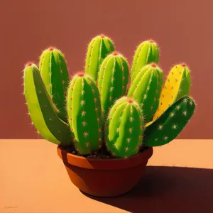 Vibrant Blossoming Cactus