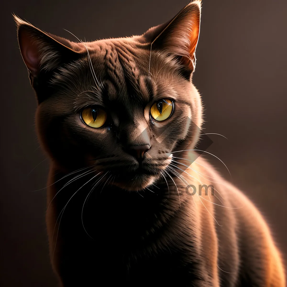 Picture of Fluffy Gray Tabby Kitty with Playful Whiskers