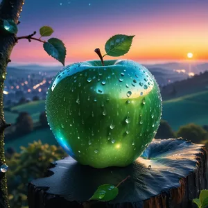 Shiny Apple Globe for Winter Holiday Decoration