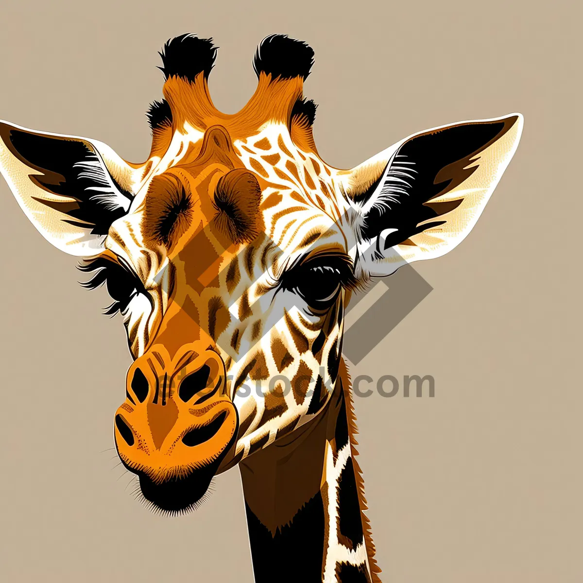 Picture of Majestic Wildlife: Giraffe with Graceful Neck